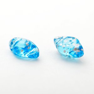 画像2: ジェムデュオ シルバースプラッシュ 8x5mm アクア（約10/100g）