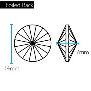 画像2: クリスタルリボリ 14mm クリスタル（1個入）