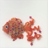 画像: 【再入荷！】【Bead Art37号掲載！】オレンジフィッシュ by 加藤保子