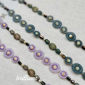 画像: 【再入荷！】ニコルロングネックレス《デニムブルー／パープルピンク》 by Beads工房 brilliant 大槻友美