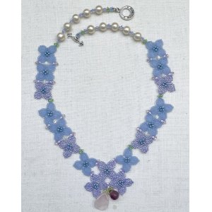 画像: 【再入荷！】紫陽花ネックレス by Beads工房 brilliant 大槻友美